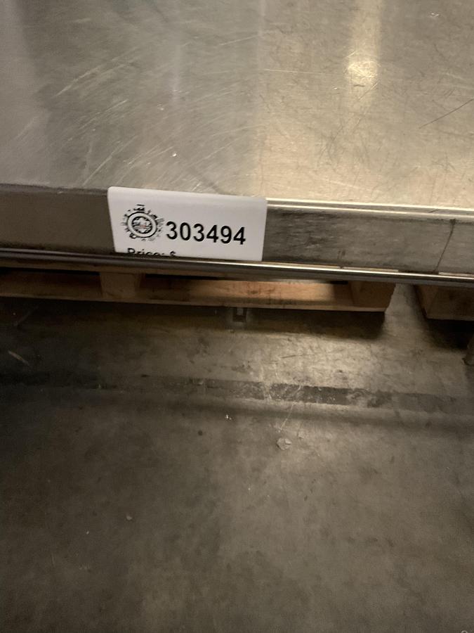 Used STAINLESS STEEL WORK TABLE