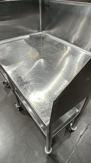 Used STAINLESS STEEL ROLLING EQUIPMENT STAND