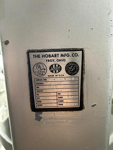 Used 20QT HOBART MIXER WITH ATTACHEMENTS ./