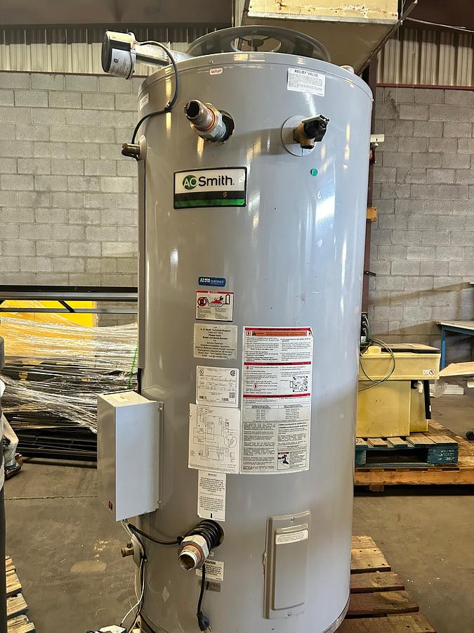 Used A.O SMITH 100 GAL. WATER HEATER
