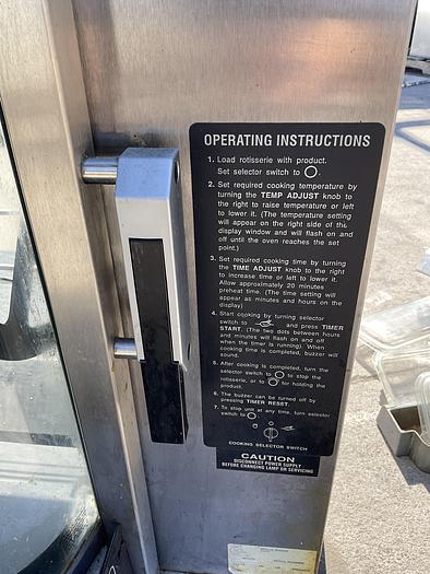 Used COMMERCIAL COUNTERTOP ROTTISSERIE COOK-N-HOLD MERCO SAVORY SP-F !