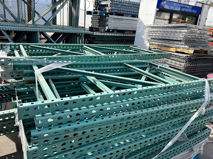 Used 6FT BY 34IN TEARDROP STYLE UPRIGHTS FOR PALLET RACKING