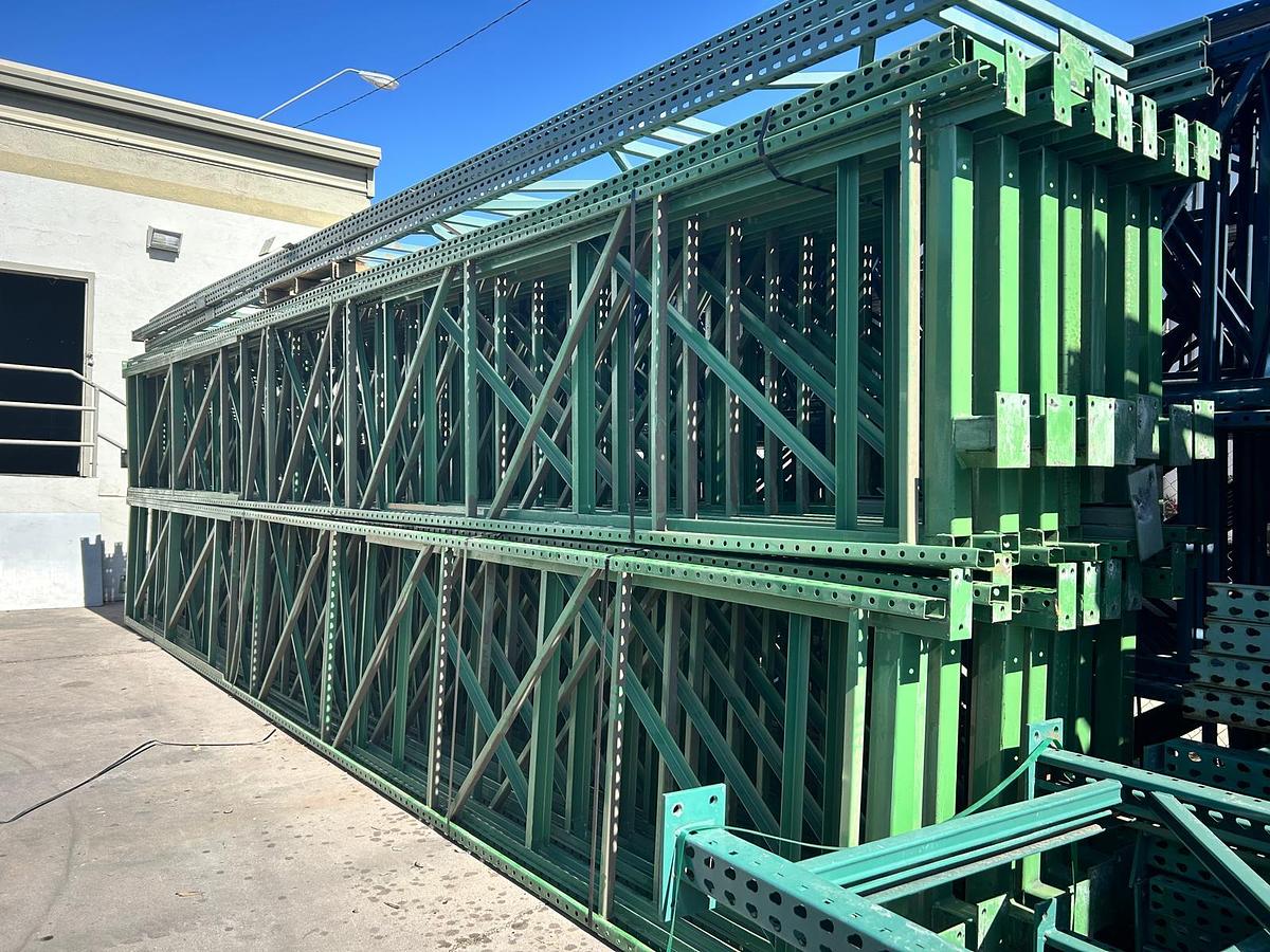 Used 26FT BY 42IN TEARDROP STYLE UPRIGHTS FOR PALLET RACKING