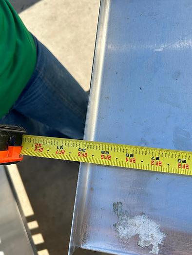 Used 2.5 FT STAINLESS STEEL WORK TABLE !