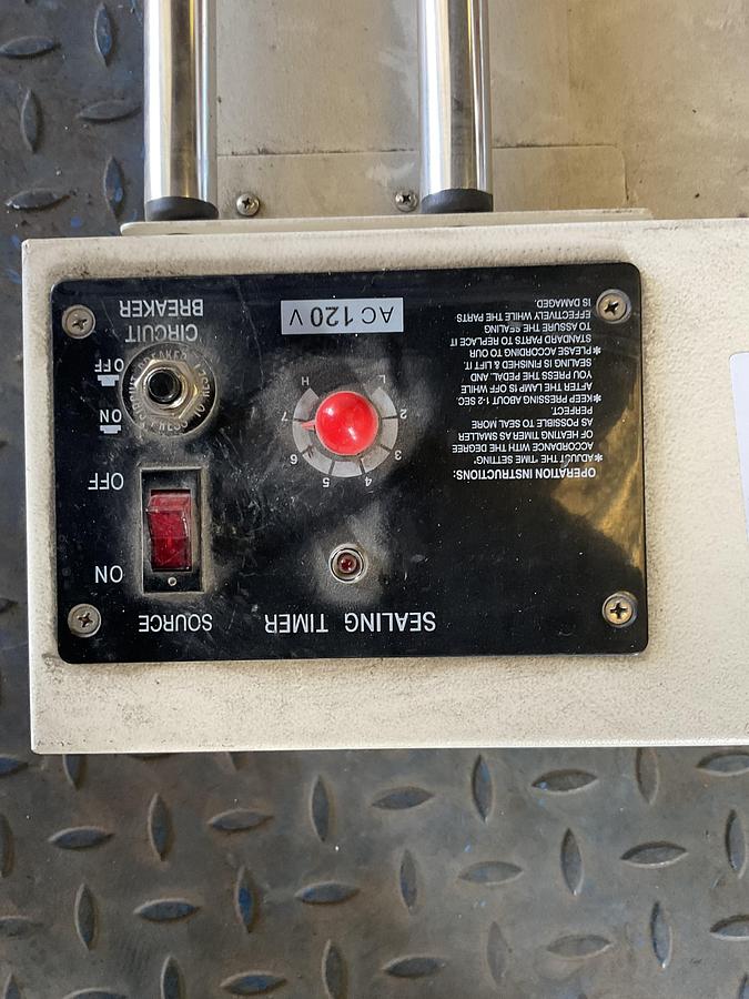 Used MANUAL IMPULSE SEALER – 120V, 800W