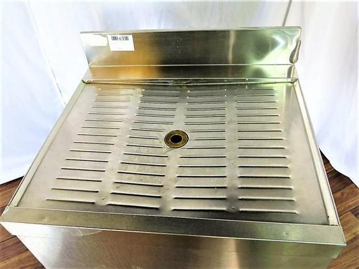 Used UNDER BAR RACK GLASS DRYING DRAIN BOARD TABLE !