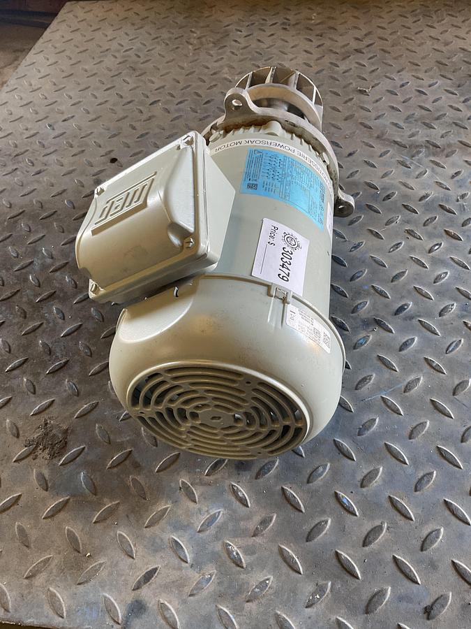 Used WEG NEMA PREMIUM 2 HP ELECTRIC MOTOR – 3 PHASE, 230/460V, TEFC, IP55