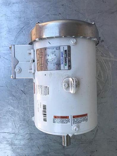 Used LEESON ELECTRIC MOTOR, C184T17WB8A, 5 HP !