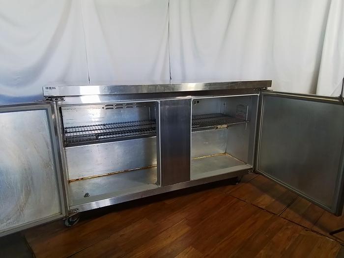 Used UNDERCOUNTER REFRIGERATOR WITH 2 SOLID DOORS !