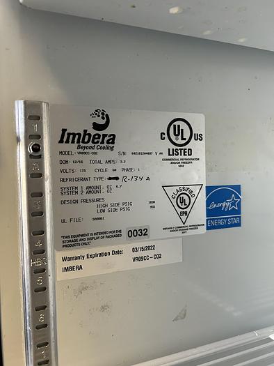 Used IMBERA 20" ONE SECTION GLASS DOOR MERCHANDISER; VR8SCC-C02 , COCA-COLA