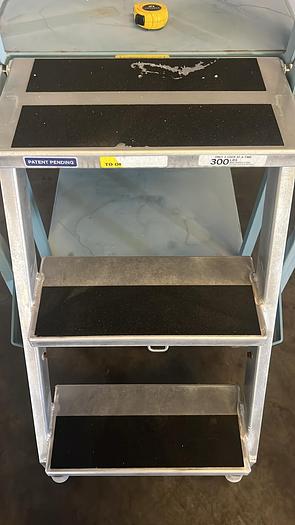 Used CANNON EASY STOCK, STOCKING CART LADDER STEP !
