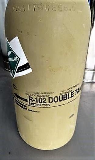 Used SET OF 4 ANSUL R-102 3.0 GALLON STAINLESS STEEL TANK