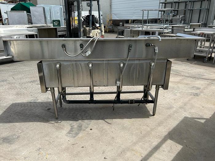 Used FOUR COMPARMENT COMMERCIAL SINK !