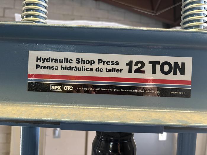 Used HYDRAULIC SHOP PRESS 12 TON