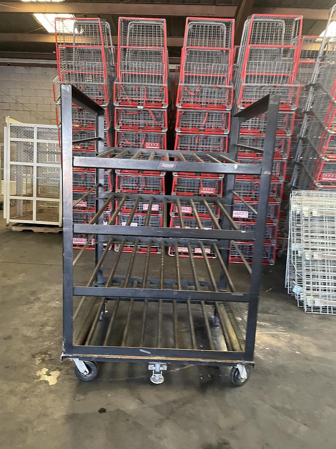 Used INDUSTRIAL BATTERY STORAGE RACK
