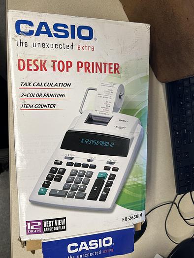 CASIO DESKTOP PRINTER CALCULATOR !