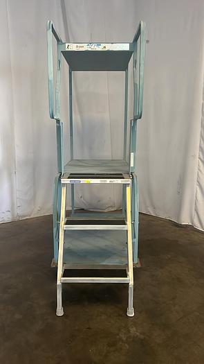 Used CANNON EASY STOCK, STOCKING CART LADDER STEP !