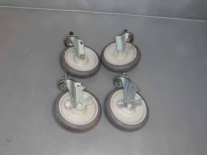 Used 6" HEAVY DUTY SWIVEL CASTERS