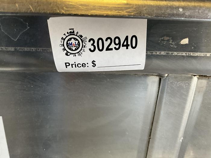 Used Stainless steel three-compartment sink