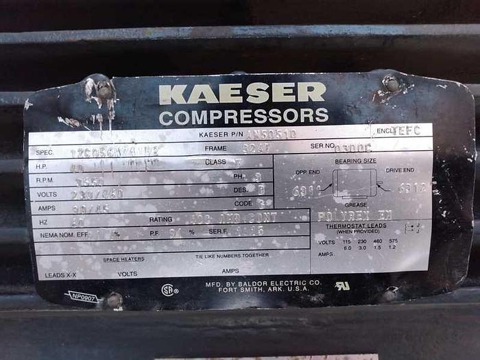 Used KAESER EWLECTRIC MOTOR,  AN50510, 40 HP !