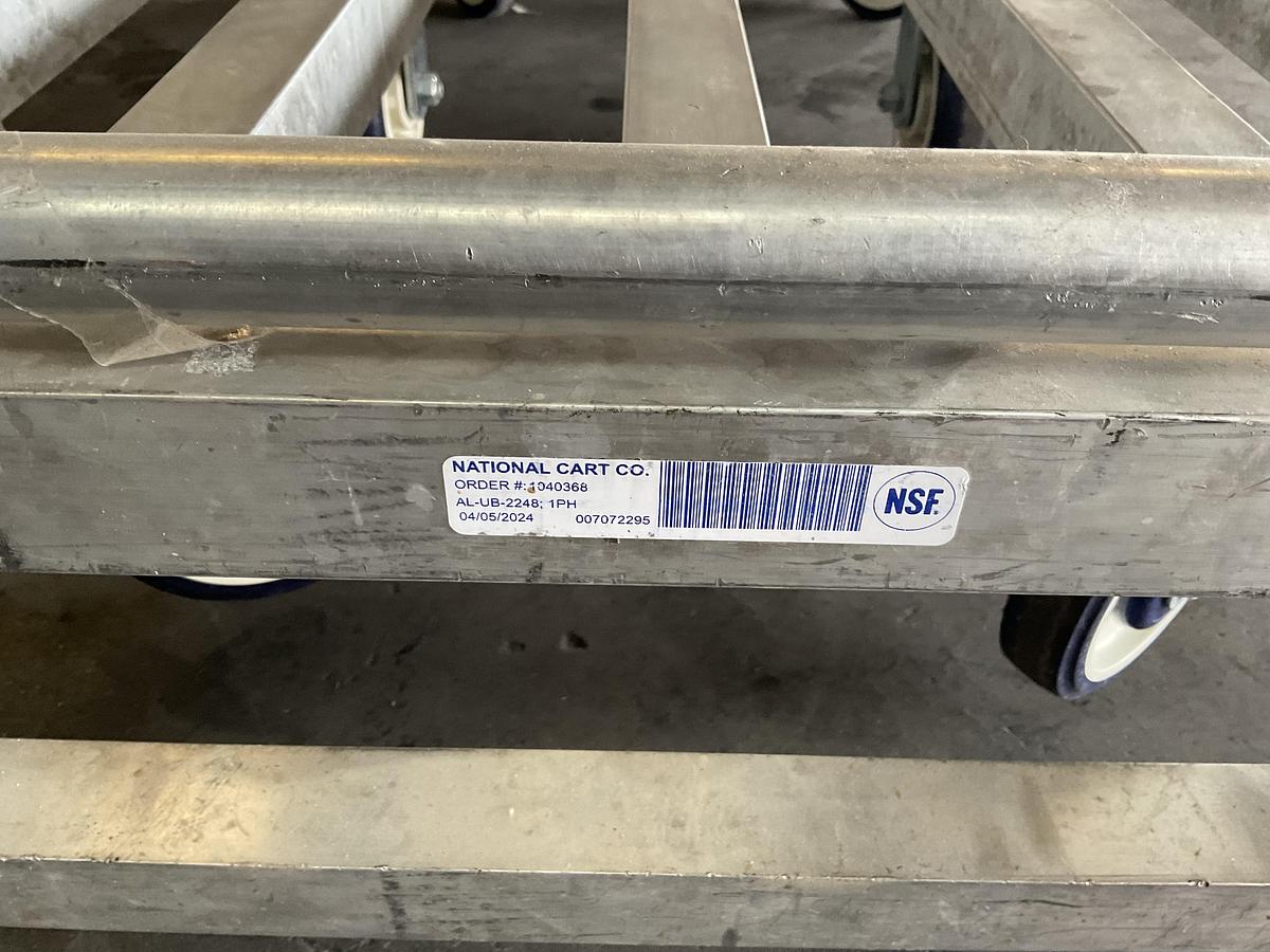 Used NATIONAL CART CO. ALUMINUM STOCK CART MODEL: AL-UB-2248