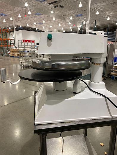 Used DOUGHPRO COUNTERTOP PIZZA DOUGH PRESS WITH COMPRESSOR; DP1300