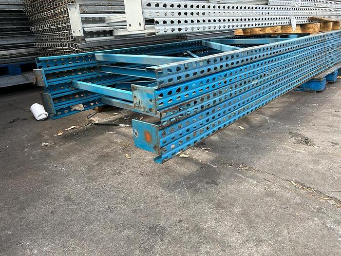 Used 16FT x 42" TEARDROP PALLET RACKING UPRIGHTS !