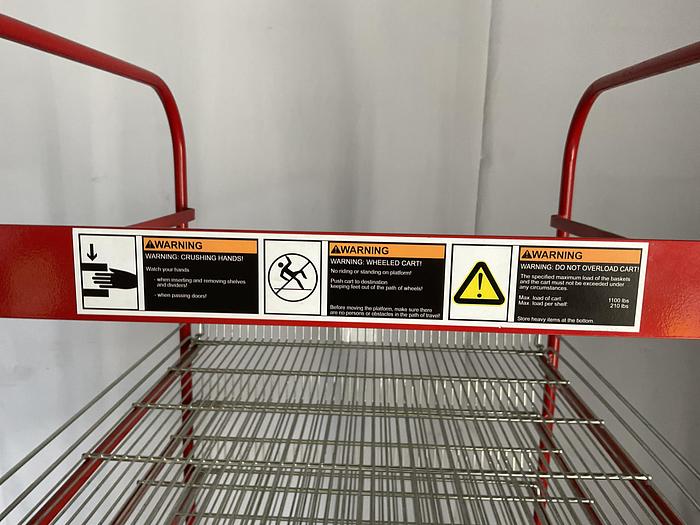 Used ROLLING 5 TIER DRAWER STORE CART