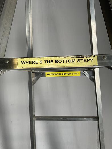 Used WERNER 6 STEP ALUMINIUM LADDER !