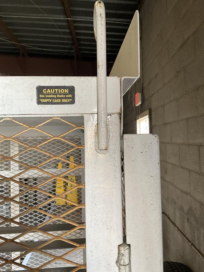 Used PROPANE STORAGE SAFETY CAGE – STEEL MESH ENCLOSURE