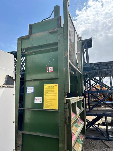 Used PHILADELPHIA TRAMRAIL CO. DOWNSTROKE VERITICAL BALER; 10HP