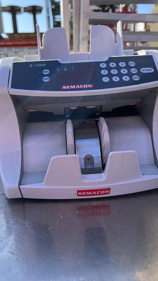 Used SEMACON S-1200 HIGH SPEED BANK GRADE CURRENCY COUNTER