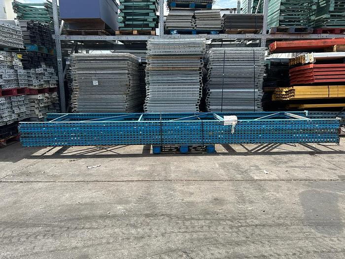 Used 16FT x 42" TEARDROP PALLET RACKING UPRIGHTS !