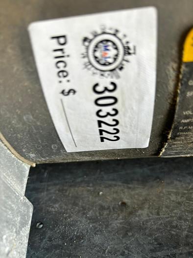 Used BALDOR WATER PUMP; 5HP, 460 VOLT, 3450 RPM, MODEL 36L582X100