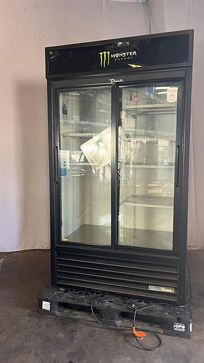 Used TWO SLIDING GLASS DOOR REACH IN TRUE; GDM-37-HC-LD./