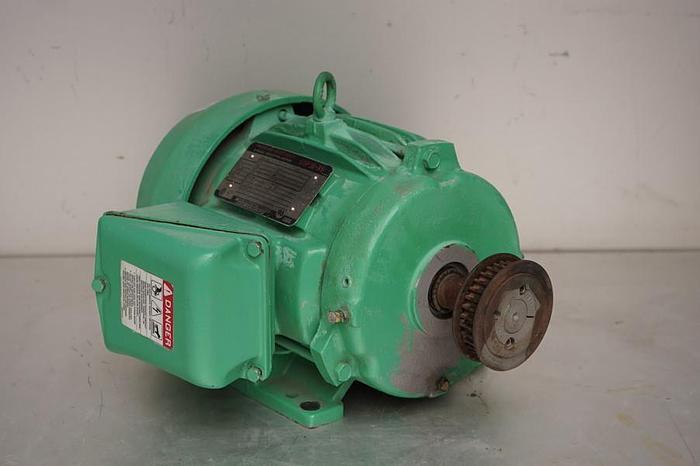 Used TOSHIBA INDUCTION MOTOR 5 HP PREMIUM EFFICIENCY B0054FLF1BMHD02.