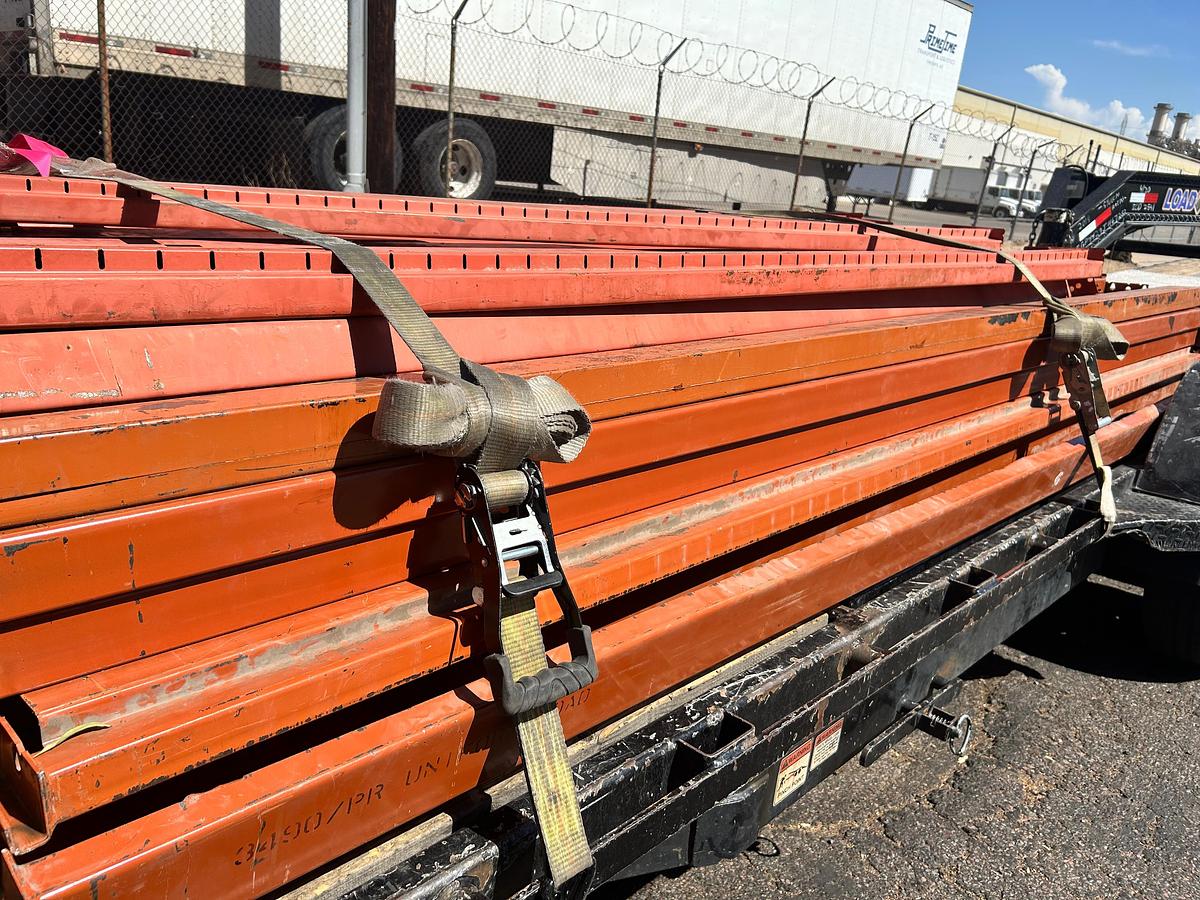 Used 12FT BY 5IN RIDG-U-RAK STYLE BEAMS