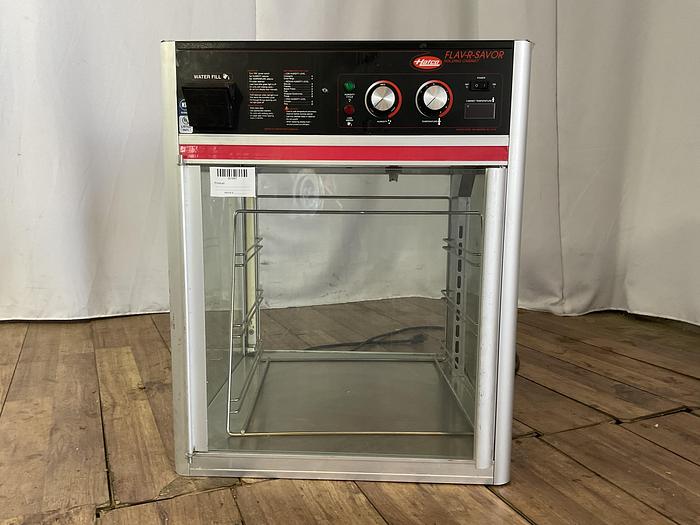 Used FLAV-R-SAVOR HUMIDIFIED HOT FOOD HOLDING & DISPLAY CABINET WITH 3 TIER PAN RACK