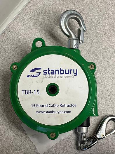Used STANBURY TBR-15 CABLE RETRACTOR 15-LBS