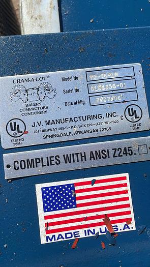 Used CRAM-A-LOT VERTICAL DOWNSTROKE BALER