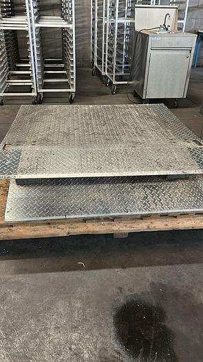 Used 4FT ALUMINIUM HEAVY DUTY FORKLIFT LOADING DECK RAMP 