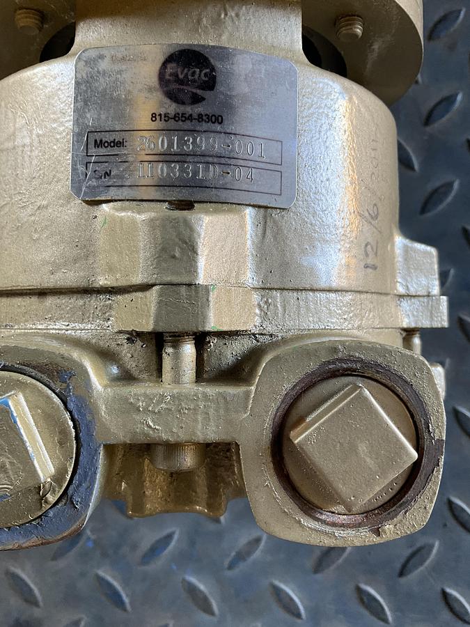 Used BALDOR • RELIANCE INDUSTRIAL MOTOR + EVAC PUMP ASSEMBLY