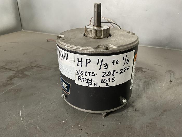 Used US ELECTRICAL MOTOR  RESCUE HP: 1/3 TO 1/6; 1PH; RPM: 1075  K55HXCLF-586 !