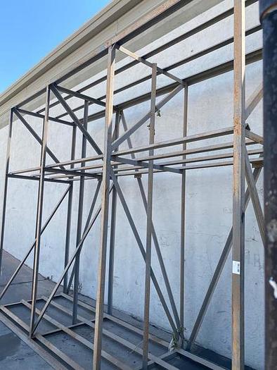 Used 10FT 2-TIER STEEL SHELVING