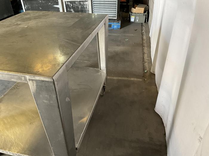 Used STAINLESS STEEL TWO TIER CART