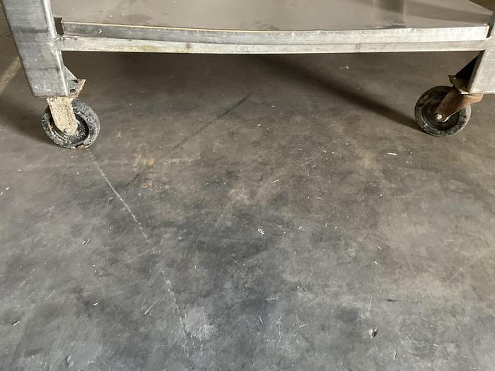 Used STAINLESS STEEL TWO TIER CART