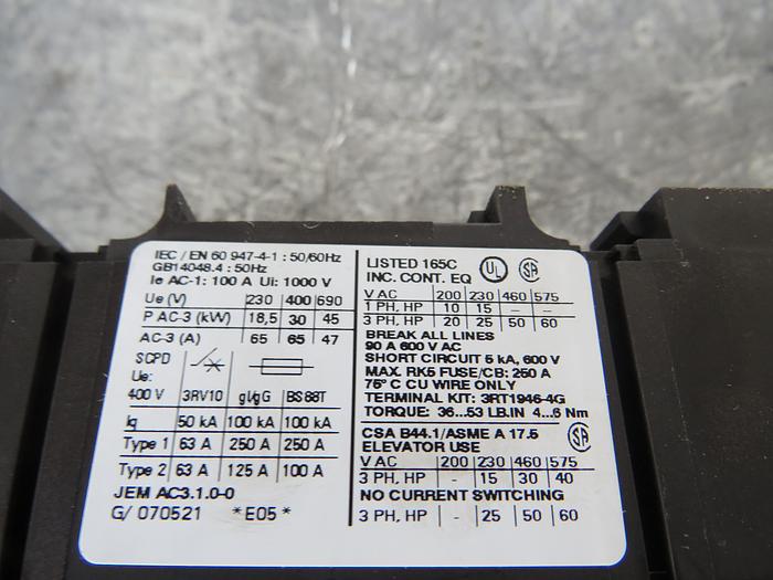 Used SIEMENS SIRIUS CONTRACTOR 3PH !