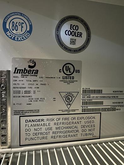 Used IMBREA MERCHANDISER REFRIGERATOR, VR06 R2, RED BULL./ 