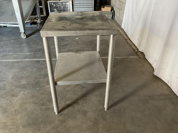 Used STAINLESS STEAL TABLE 24" X 20"