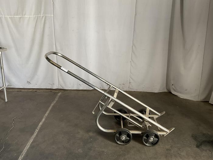 Used VESTIL DBT-SS STAINLESS STEEL DRUM HAND TRUCK !